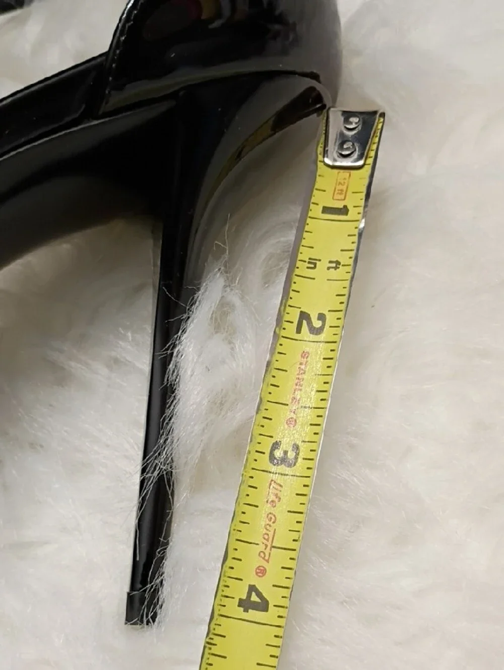 New Saint Laurent Cassandra Black Patent Leather Strappy High Heel Sandals EU 38 - Picture 13 of 16
